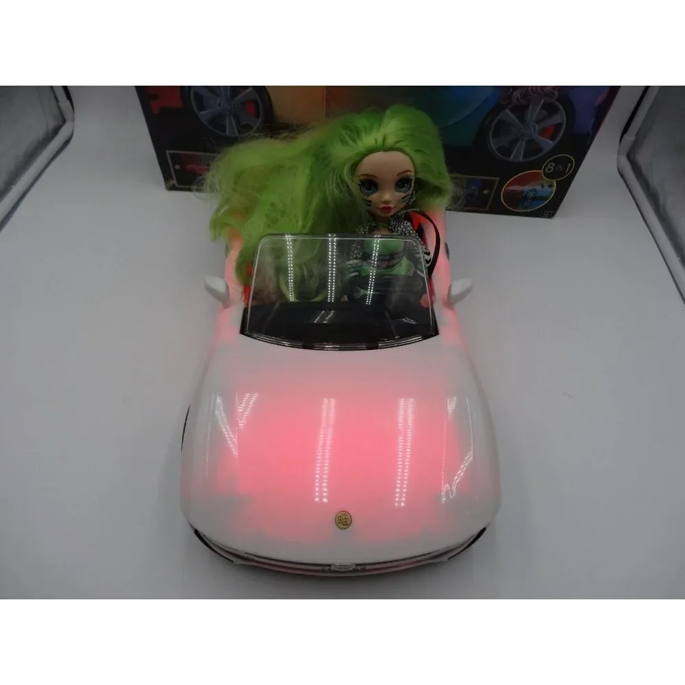 Rainbow High Color Change Doll Car Convertible Light-Up Multicolor & Jade Hunter